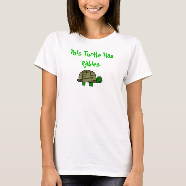 T-shirts Esta tartaruga tem a raiva (Frente)
