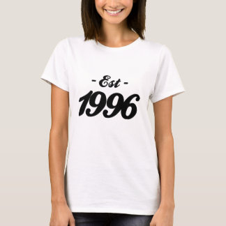 T-shirts estabelecido 1996 - aniversário