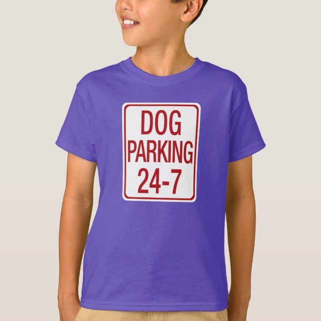 T-shirts Estacionamento de Cachorro (Frente)