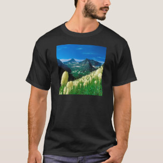 T-shirts Estacione a geleira Montana da fuga de Highline