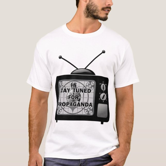 T-shirts Estada ajustada para a propaganda (Frente)