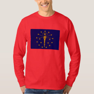 T-shirts Estado de Indiana Flag Design