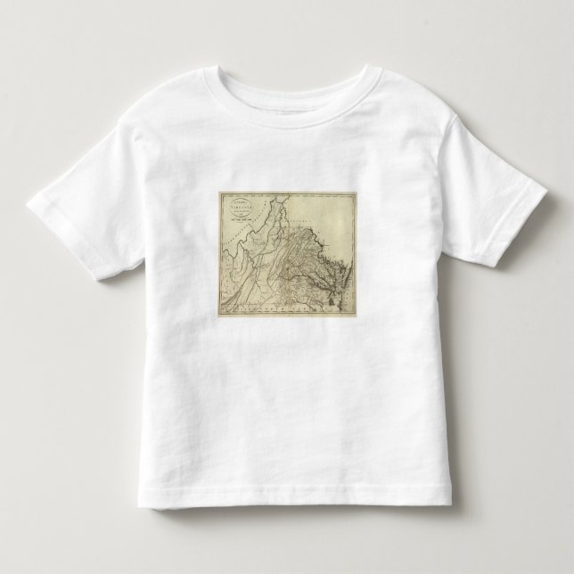 T-shirts Estado de Virgínia (Frente)