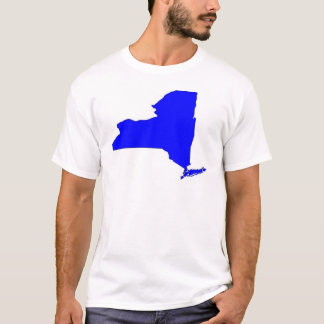 T-shirts Estado do azul de NY