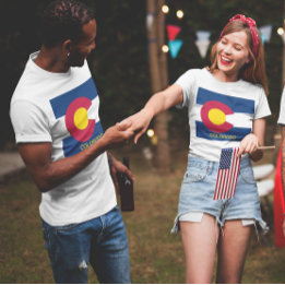 T-shirts Estado do Colorado Flag Unisex