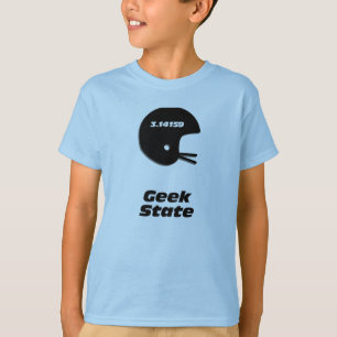 T-shirts Estado do Geek do Capacete de Futebol