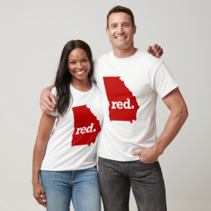 T-SHIRTS ESTADO DO VERMELHO DE GEÓRGIA