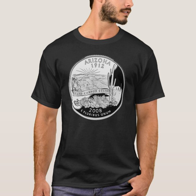 T-shirts Estado Faux Triter Grand Canyon State (Frente)