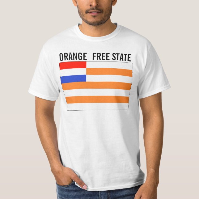 T-shirts Estado livre alaranjado (Frente)