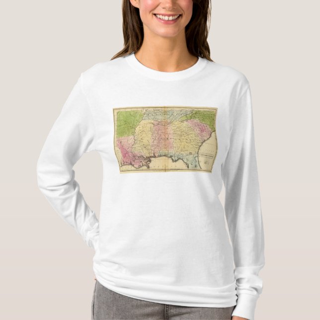 T-shirts Estados sulistas (Frente)