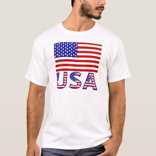 T-shirts Estados Unidos e Bandeira dos Estados Unidos da Am