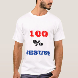 T-shirts Estampa 100 % Jesus
