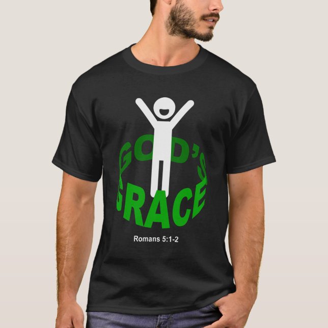 T-shirts Estar na benevolência do deus (Frente)