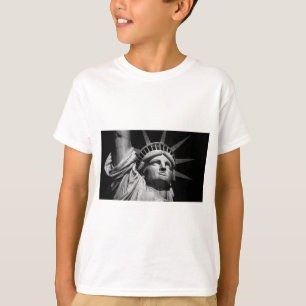 T-shirts Estátua Branca Negra da Liberdade, Nova Iorque