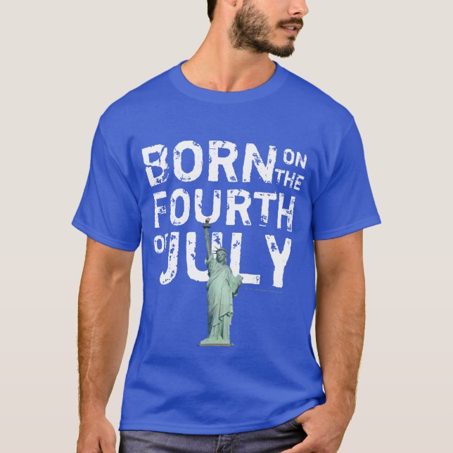 T-shirts Estátua da Liberdade, 4 de julho (Frente)