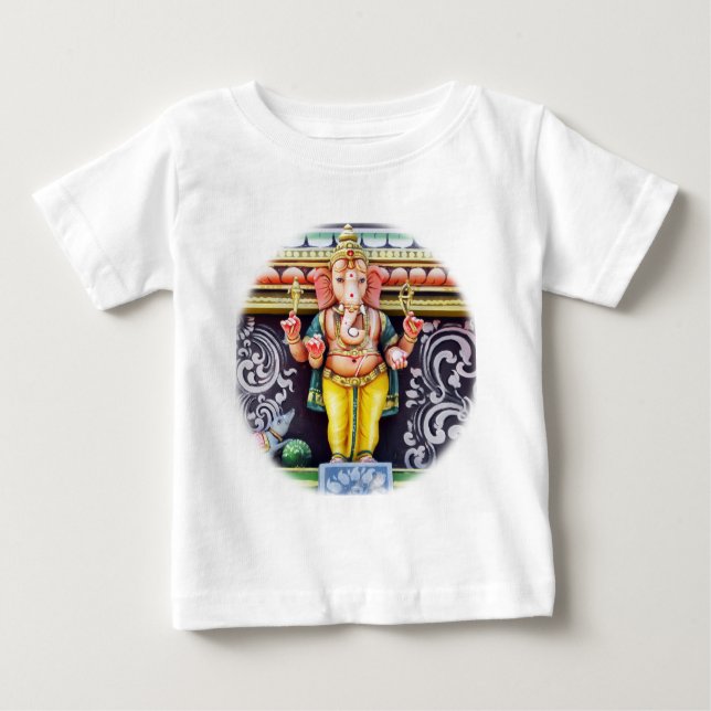T-shirts Estátua de Deus Ganesha (Frente)
