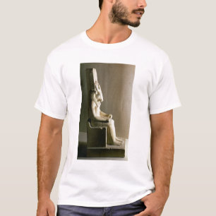 T-shirts Estátua do deus Montu com a cabeça de um touro, 