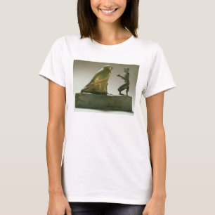 T-shirts Estátua do rei Taharqa que adora o falcão-deus