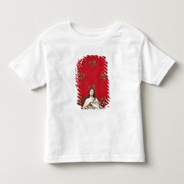 T-shirts Estátua em uma igreja de Spaccanapoli, Nápoles do (Frente)