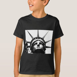 T-shirts Estátua Negra e Branca da Liberdade
