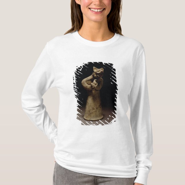 T-shirts Estatueta de um demónio Leão-Dirigido, (Frente)