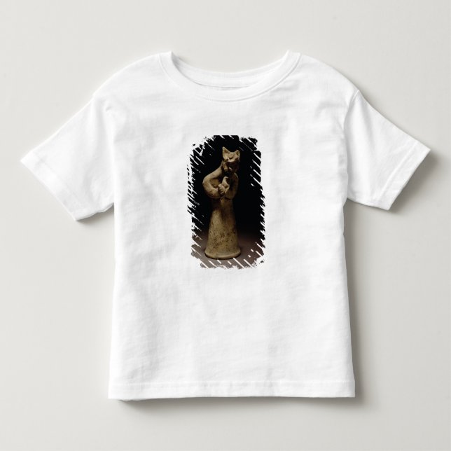 T-shirts Estatueta de um demónio Leão-Dirigido, (Frente)