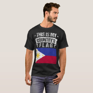 T-shirts Este é meu tshirt filipino da bandeira da bandeir