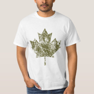 T-shirts Estilo canadense CANADÁ do Grunge da folha de
