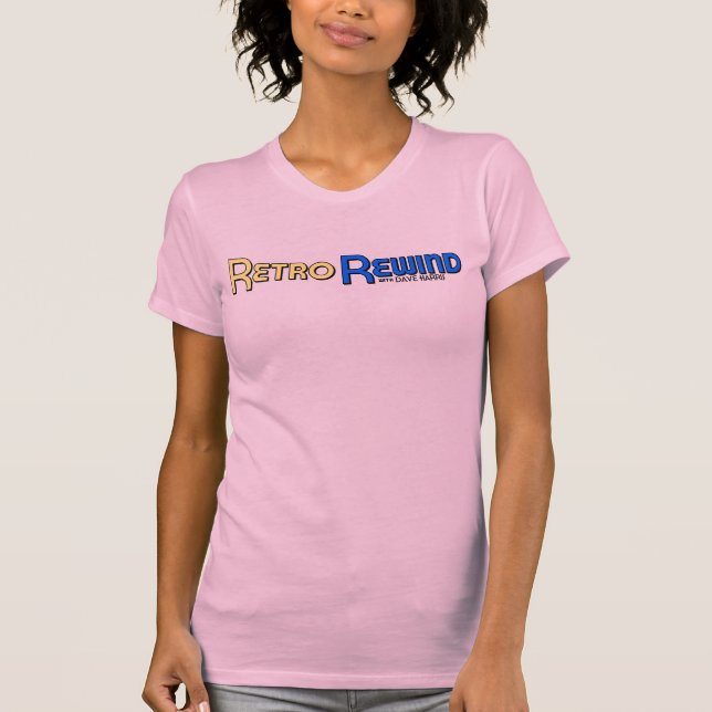 T-shirts Estilo combinado retro da boneca de Rewind/DHP (Frente)