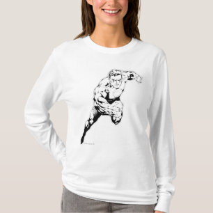 T-shirts Estilo cómico - salto rápido, preto e branco
