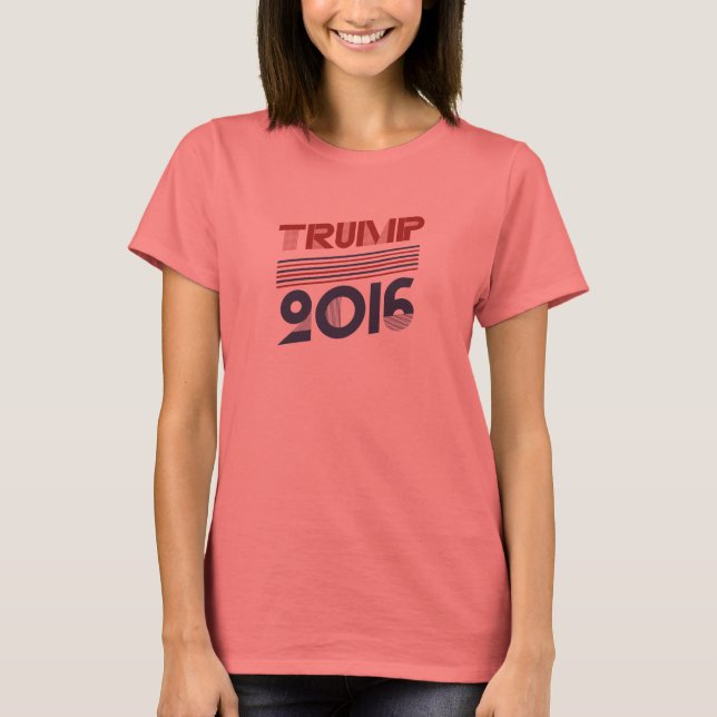 T-shirts Estilo da Campanha Vintage Trump 2016 (Frente)