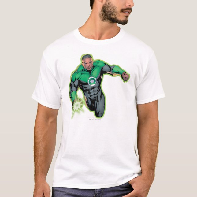 T-shirts Estilo de banda desenhada - Lanterna Verde (Frente)
