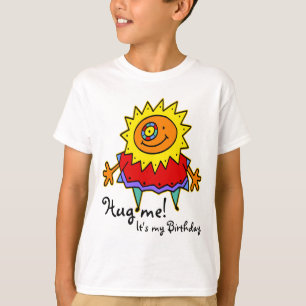 T-shirts Estilo de banda desenhada SUNNY LADY + seu backgr.