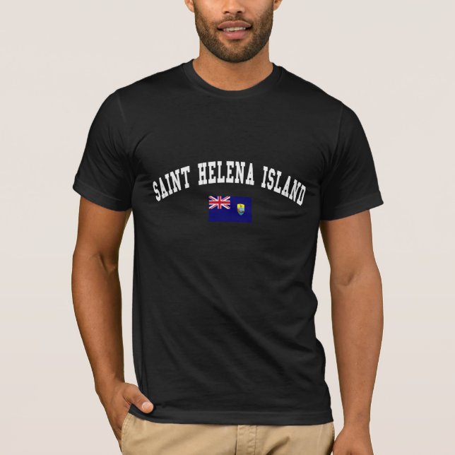 T-shirts Estilo de Colégio da Ilha Santo Helena (Frente)