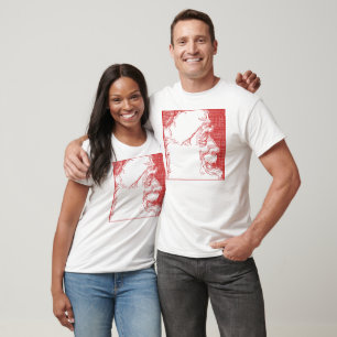 T-shirts Estilo de Cruzamento de Perfil de papais noeis