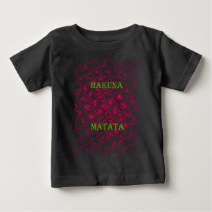 T-shirts Estilo de Matata Red Hakuna