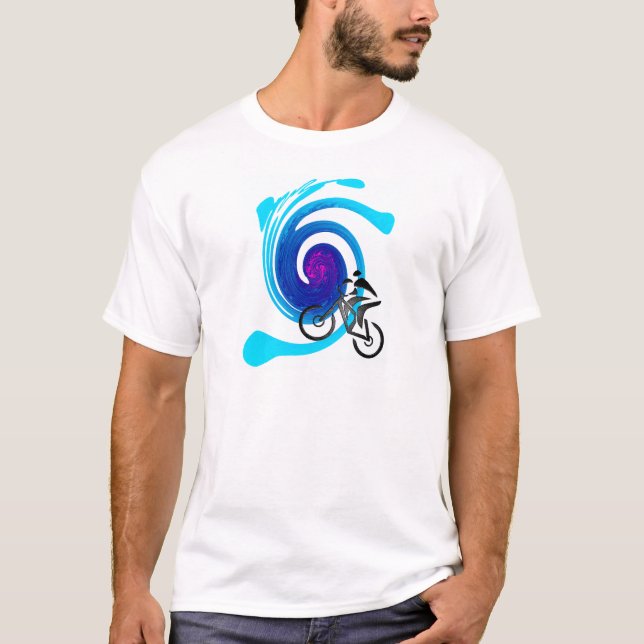 T-shirts Estilo de Saucey da bicicleta (Frente)