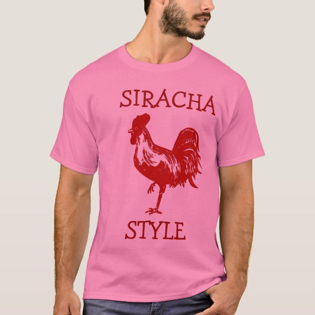 T-shirts Estilo de Siracha (Frente)