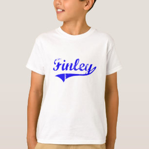 T-shirts Estilo do clássico do sobrenome de Finley