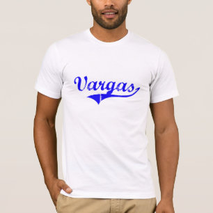 T-shirts Estilo do clássico do sobrenome de Vargas