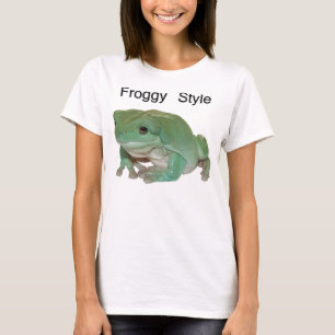T-shirts Estilo do comedor de rãs - sapo de árvore do