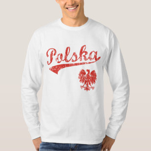 T-shirts Estilo do esporte de Polska Eagle