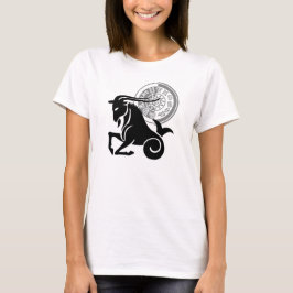 T-shirts Estilo grego Capricorn Gráfico Sea-caprino