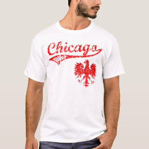 T-shirts Estilo polonês do basebol de Chicago