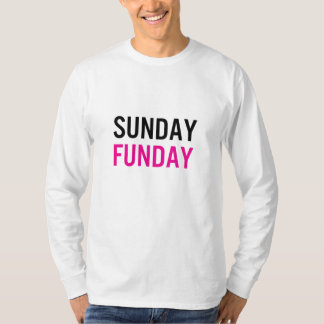 T-shirts Estilo Rosa Zazzle Unisex Sunday Funday LS Tee
