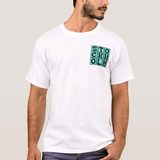 T-shirts Estocolmo, Capital da Suécia (Frente)