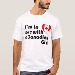 T-shirts Estou apaixonado por uma canadense