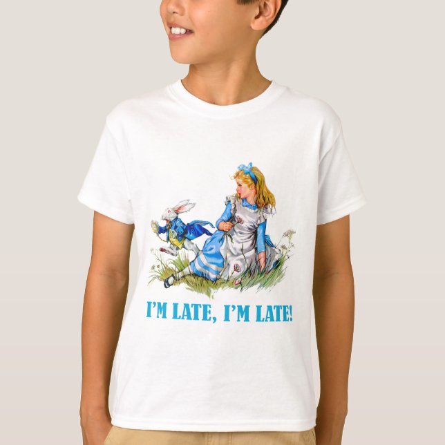 T-SHIRTS ESTOU ATRASADO, ESTOU ATRASADO! PARA UMA DATA MUIT (Frente)