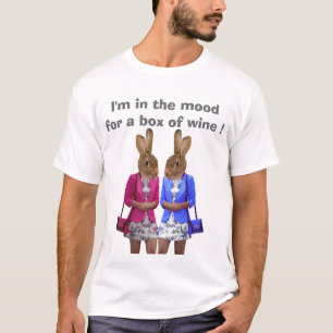 T-shirts Estou com disposição para uma caixa de vinho