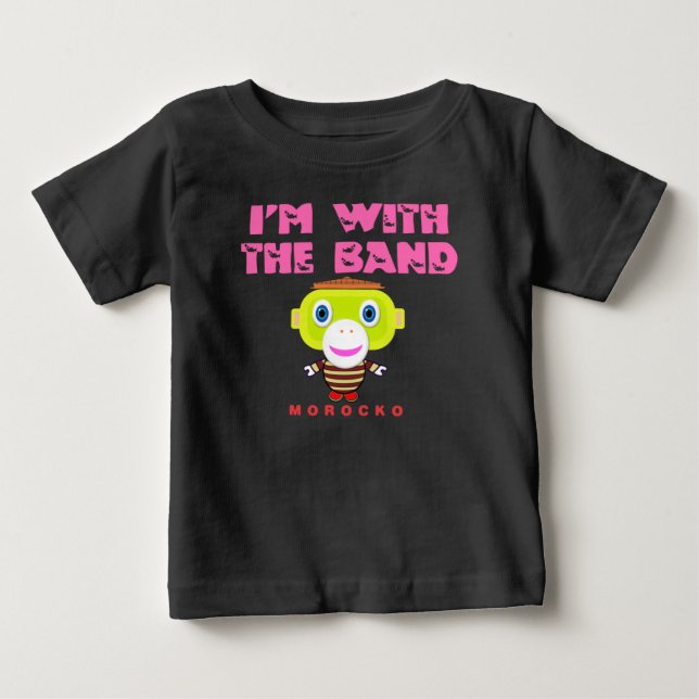 T-shirts Estou com o macaco-marroquino-Banda (Frente)